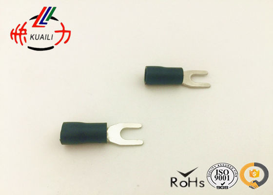 Sv3.5-3-4-5-6 isoleerde de zwarte Kopervork de Elektroterminal van de de Terminalsspade van de Draadgolfplaat